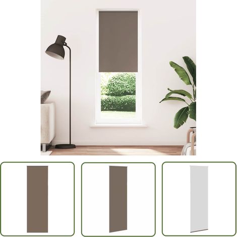 vidaXL Verdunkelungsrollo Kaffeebraun 65x210cm Stoffbreite 60,7 cm