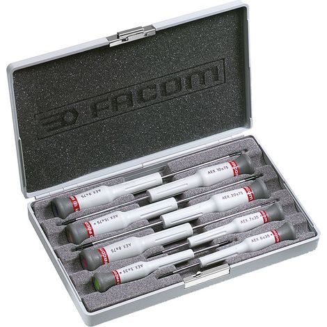 Facom – Coffret de 8 tournevis Micro-Tech® Torx® – Empreinte torx – Ergonomie optimisée pour contrôle précis – Résistance accrue à l'usure (1/5)