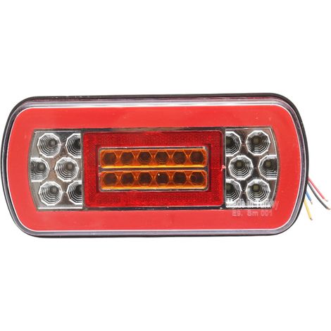 Fanale posteriore a LED 12V rettangolare 230x105x55mm Breckner Germany (1/4)