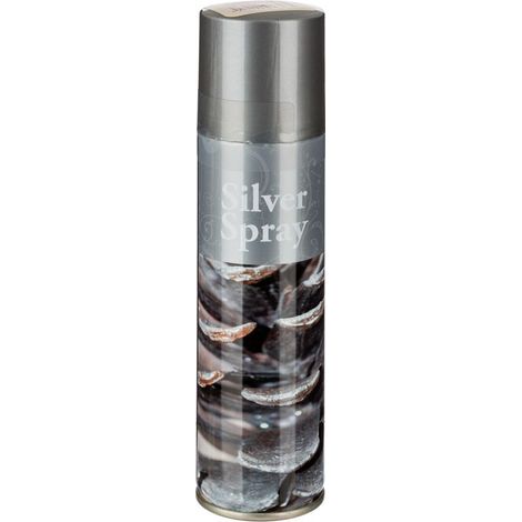 Paris Prix - Bombe Pour Vitre décoration De Noël 150ml Argent (1/2)