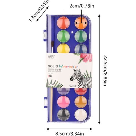 Ensemble de peinture aquarelle solide Fun & Joy