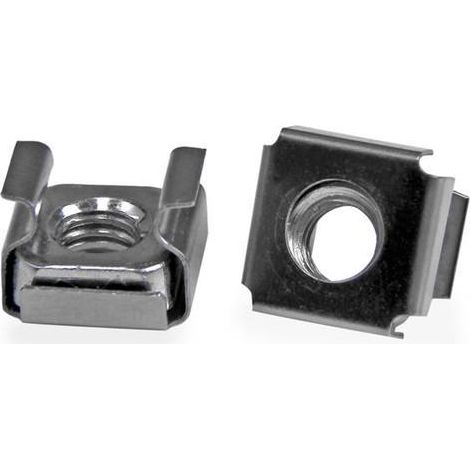 Startech M6 Käfigmuttern Silber Packung mit 100 Stück