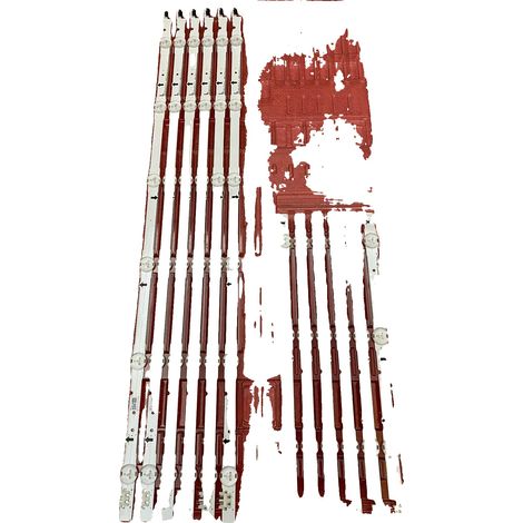Tira de LED de 1010 mm de longitud, voltaje de 3 V, vida útil promedio de 100 000 horas, compatible con varios modelos de TV, no requiere pilas. (1/5)
