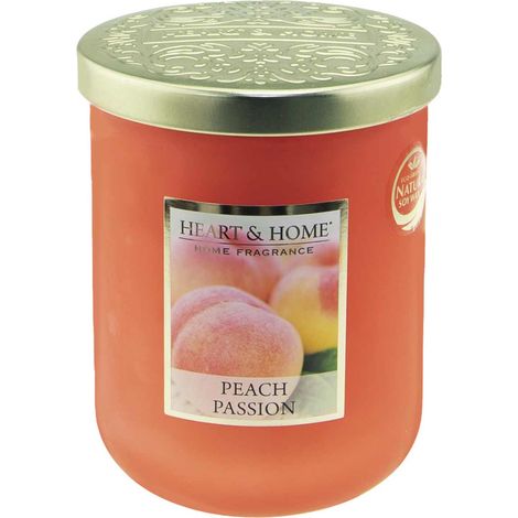 Grande Bougie Heart and Home Pêche Passion (1/3)