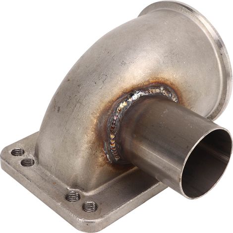 Raccord coude turbo 90° 3 pouces, kit bride et collier pour turbine T3 T4, tube d'adaptation (1/5)