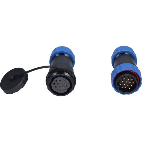 Connecteur aviation étanche SP28 IP68 anti-oxydation laiton doré PA66 PA6 14 broches soudure filetage M28x1.5 (1/5)