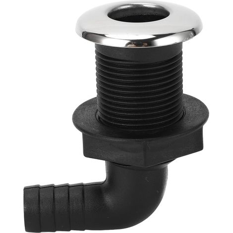 Ortviai Raccord traversant coque en nylon 20 mm (3/4") étanche avec coude à 90° pour bateau et marine (1/5)
