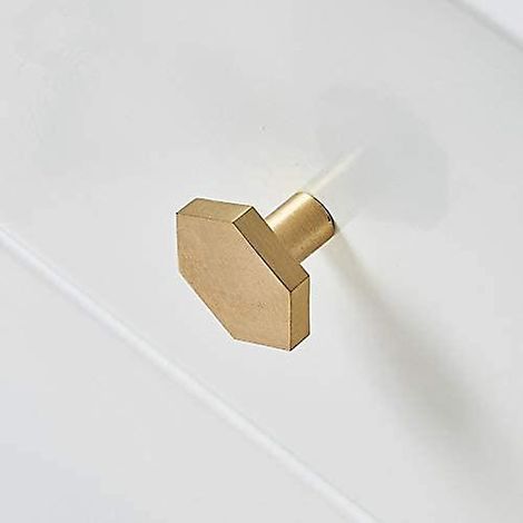 Set mit 4 Wandhaken aus gebürstetem Messing, 22 mm x 18 mm, Handtuchhaken, Garderobenhaken für Badezimmer, Handtuchhalter (1/5)