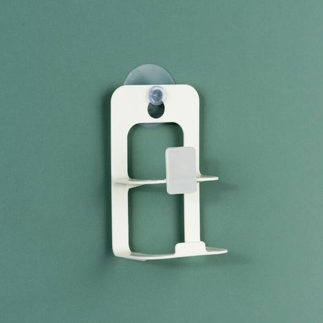Égouttoir de rangement pour évier de cuisine, égouttoir à savon, ventouse de cuisine, support de rangement pour éponge, accessoires de cuisine, outils de rangement（Blanc） (1/5)
