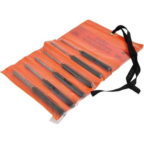 Priory PRI145S6 145-S6 Long Series 6-Piece Pin Punch Set for Precise Metalworking and Repair