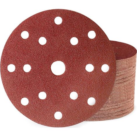 Schleifpapier 150mm Klett 15 Loch 60 Körnung 50 Stück (1/5)