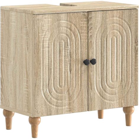 Bathroom Sink Cabinet ALKMAAR Sonoma Oak 59.5 x 31.5x 59 cm vidaXL (1/5)