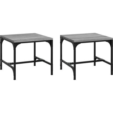 Maison Exclusive - Beistelltische 2 Stk. Grau Sonoma 40x40x35 cm