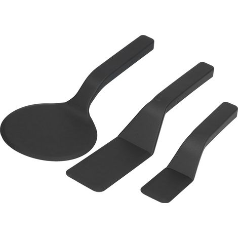 Ensemble de 3 Spatules en Nylon à Bord Biseauté pour Cuisson - Omelette, Pain et Pâtisseries (1/5)