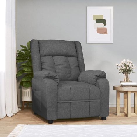 Relaxsessel Dunkelgrau Stoff