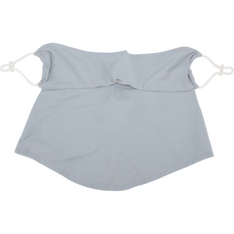Cache-col Golf en Soie de Glace Anti-UV, Demi-écharpe Couvre-chef Respirant pour Visage, Gris, Protection Solaire Sport Extérieur (1/5)