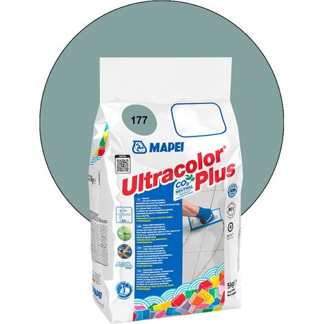 Mapei – Joint de carrelage ULTRACOLOR PLUS 5 Kg – Résistant à la moisissure BioBlock® – Hydrofuge DropEffect® – Pour joints jusqu'à 20 mm