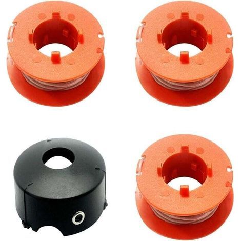 3 bobines de fil de rechange pour coupe-bordure Bosch ART 23/26/30 Combitrim 23/26 Easytrim, pour bobine de fil unique Bosch F016800175,avec 1 pour couvercle de bobine Bosch (1/5)