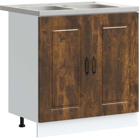Maison Exclusive - Gabinete de cocina Kalmar 2 pcs Marrón 80 x 46