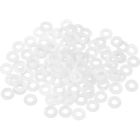 155Pcs Entretoise Plastique M5 Rondelle 5mm ID 8mm OD 1mm Épais (1/5)