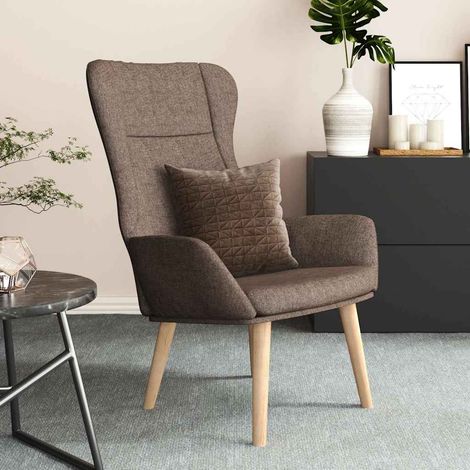 Chaise de relaxation Fauteuil relax - Taupe Tissu BonneVie-18095 (1/5)