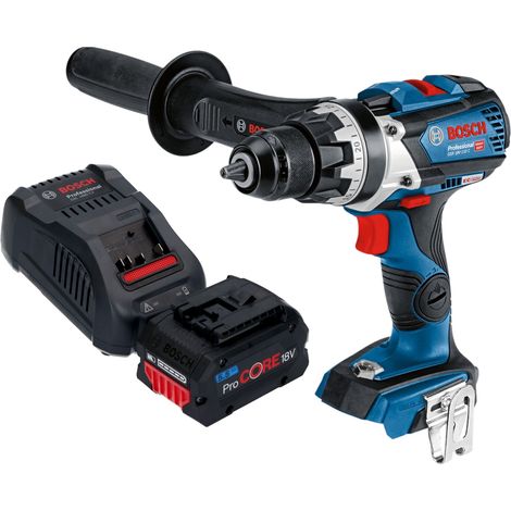Bosch GSR 18V-110 C Trapano avvitatore professionale a batteria 18 V 110 Nm brushless + 1x batteria ricaricabile ProCORE 5,5 Ah + caricabatterie