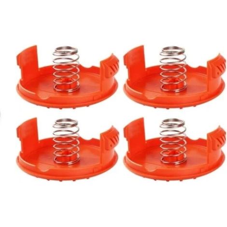 4PCS Spool Caps + 4PCS Springs Pièces de rechange Accessoires compatibles avec les coupe-bordures BLACK + DECKER RC-100-P (1/3)