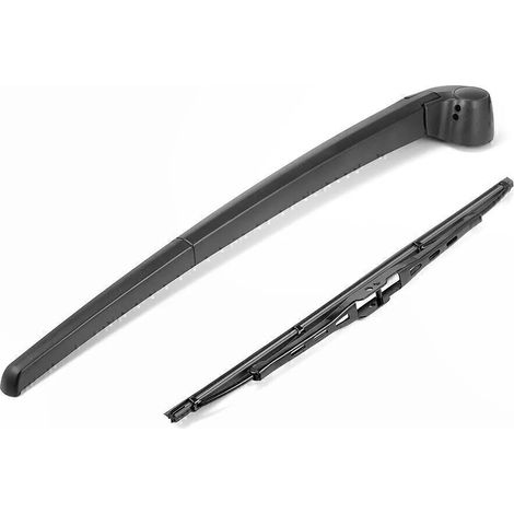 Balai Essuie-Glace Arrière - Bras + Lame pour Voiture - Longueur Bras 43,5 cm - Longueur Lame 33,5 cm - Noir - 1 Pièce (1/5)