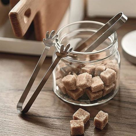 Pince A Sucre - Acier Inoxydable - 12 Cm - 7 Pieces - Pour Cafe Cuisine Buffet Fete - Lot (1/5)