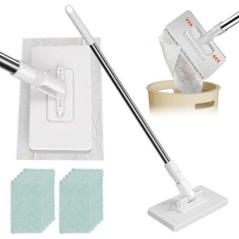 Balai Microfibre avec Système de Serrage à Pression, Balai Serpillère (1/5)