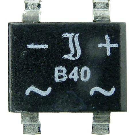 TRU COMPONENTS TC-B40S-SLIM Brückengleichrichter SO-4-SLIM 80 V 1 A Einphasig