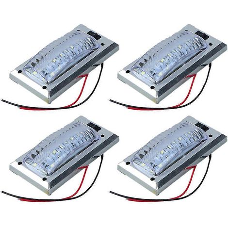 Panneau lumineux LED 12V-24V pour l'intérieur de voiture, lampe de lecture haute luminosité pour fourgonnette, camion, camping-car, bateau, caravane, interrupteur (1/5)