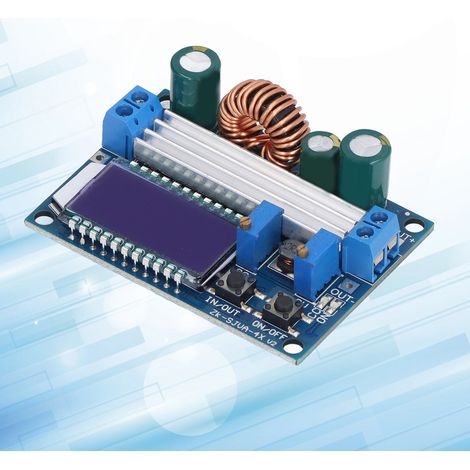 Module convertisseur Boost/buck avec tension et courant constants, affichage numérique LCD, voltmètre, ampèremètre, tension buck et boost réglable. (1/5)