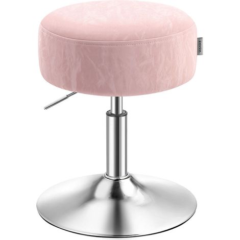 Sgabello da trucco girevole a 360 gradi regolabile in altezza con spesso cuscino in PU sgabello da toeletta per camera da letto cucina sala da pranzo rosa moderno 120007716