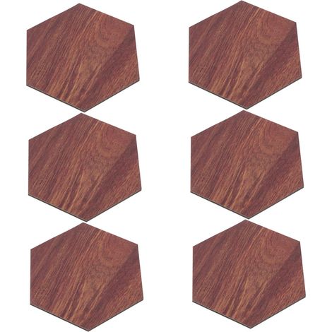 Hexagone En Bois Pour Salon Autocollants Décoratifs Hexagonaux Panneaux Muraux Artisanaux En Tilleul (1/5)