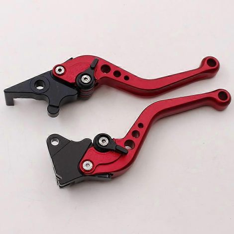 Accessoires moto : Poignée de frein modifiée compatible Honda PCX125 150, levier de frein monté (rouge) (1/5)