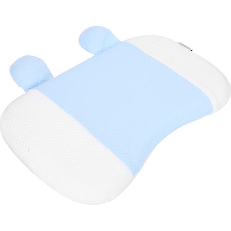 Coussin bébé anti-tête plate, oreiller de positionnement nouveau-né, respirant et ergonomique, forme mémoire, taille unique, gris (1/5)