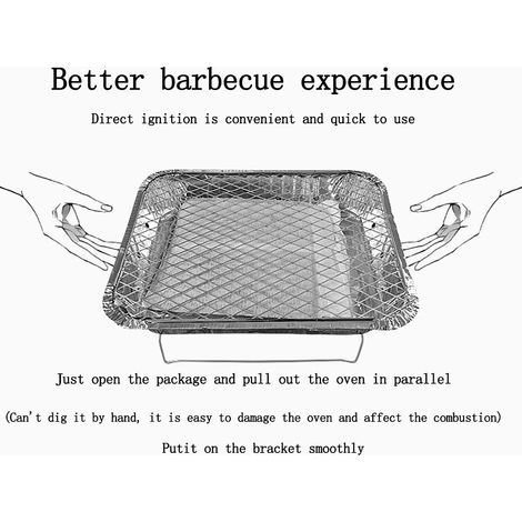 Barbecue jetable sans fumée, grille charbon mini portable pour pique-nique (1/5)