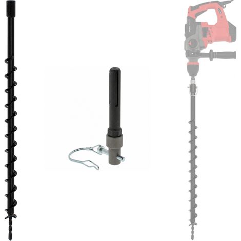 Erdbohrer Ø 40 mm mit Adapter für Bohrmaschine und SDS-max Bohrhammer (1/5)