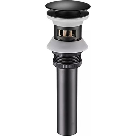 Cache trop-plein - 21x6,6 cm - 41 mm - 55 mm - noir - pop-up (1/5)