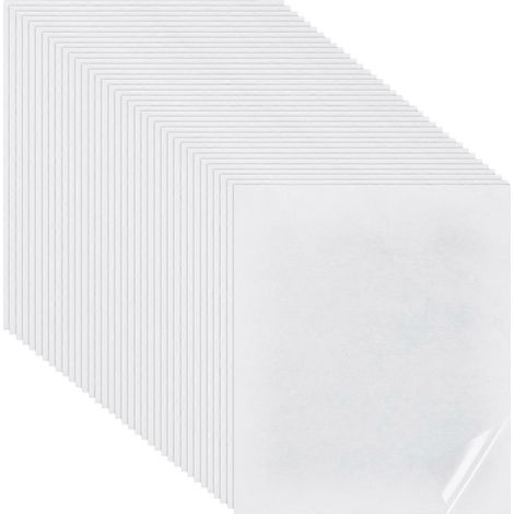 36 feuilles adhésives thermocollantes double face 25 x 28 cm (9,8 x 11 pouces) - Patchs thermocollants magiques pour la réparation de tissus (1/5)