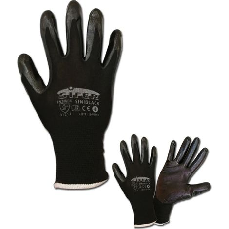 Sifer Black Nitril Nylon Handschuh T10SI703 Siniblack Titan