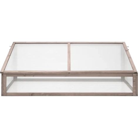 vidaXL Greenhouse Grey 110x56x39 cm Fir Wood