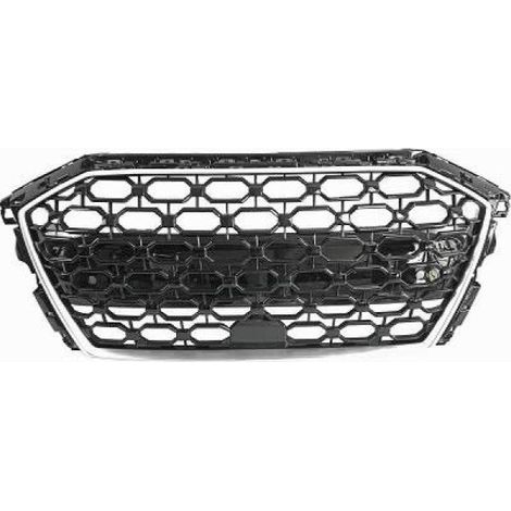 Grille Calandre avant ABS Audi A3 8Y 2020 a 2022 Noir/Chrome Look RS PDC-38610342 (1/2)