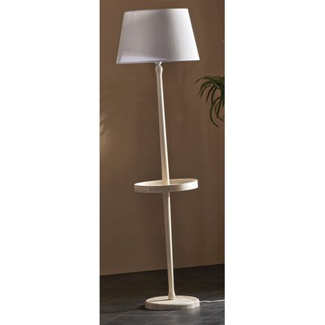 Lampadaire Soval Pant. Blanc, 161 cm. Dimensions : 45 x 161 cm. (1/3)