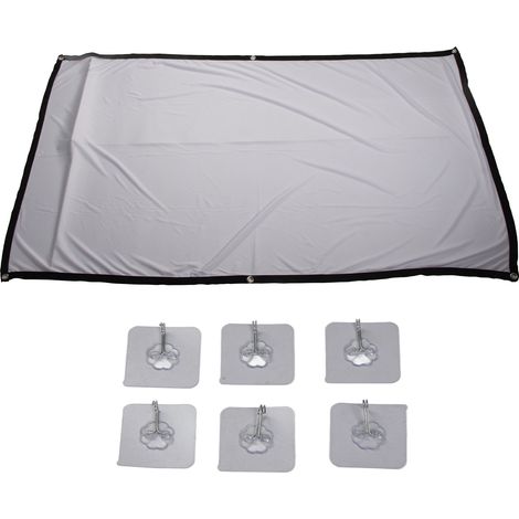 Écran de projection HD 84 pouces pliable portable, anti-plis, pour films en intérieur et extérieur (1/5)