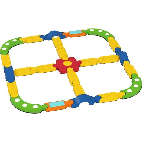 Poutre d'équilibre pour enfants, cadre interactif, antidérapant, en plastique coloré (1/5)