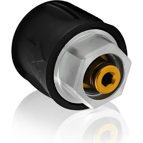 Adattatori a connessione rapida per idropulitrici ad alta pressione M22 14 mm compatibili con pistola e tubo flessibile per Karcher, Nilfisk, Bosch, connessione in alluminio robusta e durevole (1/5)