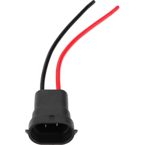 Connecteur fiche mâle 2 broches pour phare antibrouillard H11, adaptateur faisceau câblage ampoule (1/5)