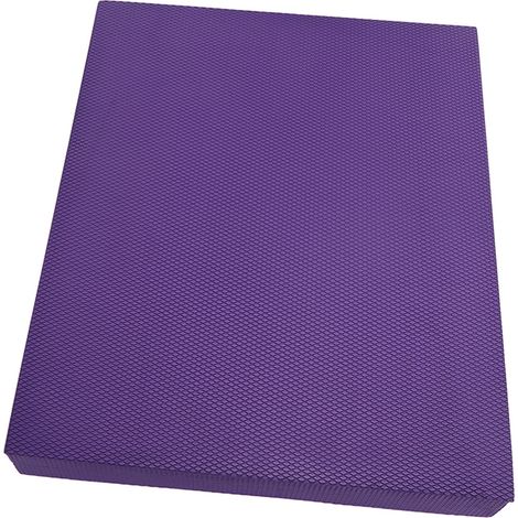 Tapis d'équilibre en TPE imperméable, antidérapant et à haute résilience, idéal pour les exercices d'équilibre des genoux et des chevilles et le renforcement musculaire (violet). (1/5)